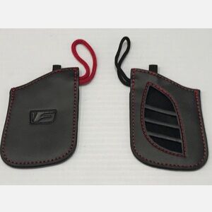 OEM 2019 Lexus Es350 F Sport Red Black Leather Remote Key Case Cover